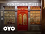 Promotional banner displaying Oyo Rooms discount offers