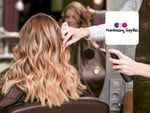 Promotional banner featuring discounted Hairdressing Supplies products
