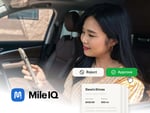 Promotional banner featuring Mileiq discounts