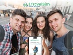 Etravelsim promo banner showcasing travel discounts