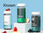 Promotional banner featuring Known Nutrition products
