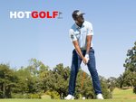 Hot Golf promotional banner showing discounted golf equipment
