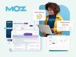 Promotional banner of Moz SEO showcasing discounts