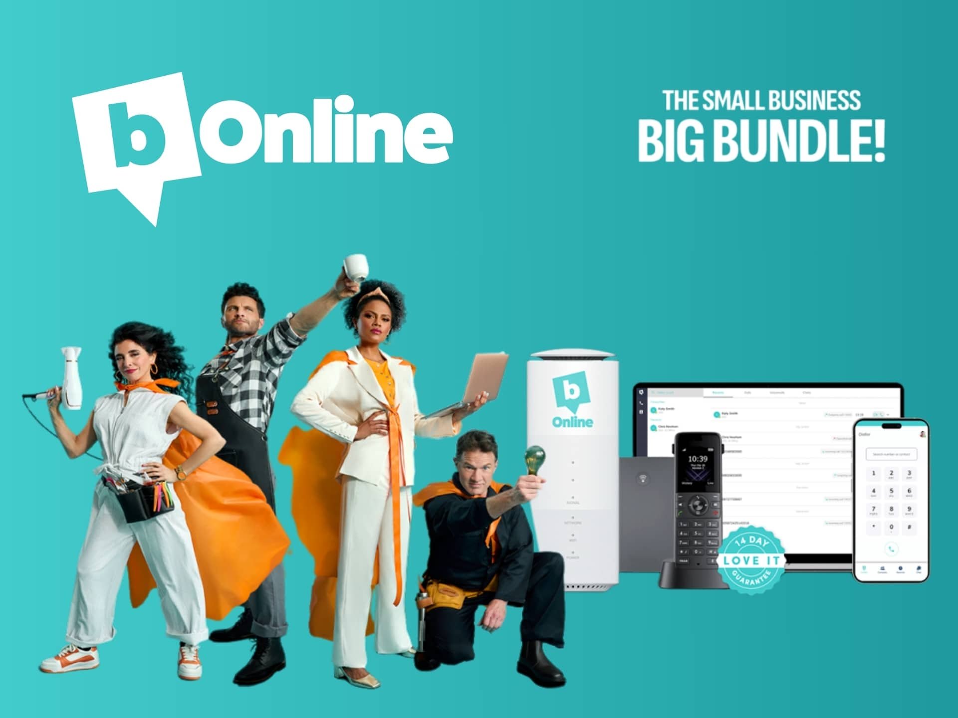 Promotional banner presenting Bonline Voip discounts