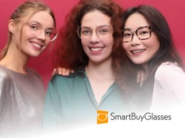 Promotional banner showcasing Smartbuyglasses discounts