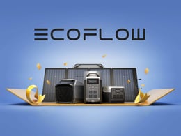 Promotional image featuring discounts on Ecoflow products