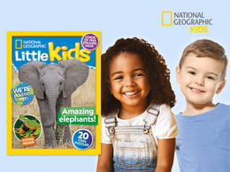 Cover of National Geographic Kids magazine with promotional offer
