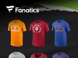 Promotional banner for Fanatics brand discounts