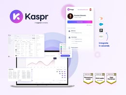 Promotional image for Kaspr displaying various discounts