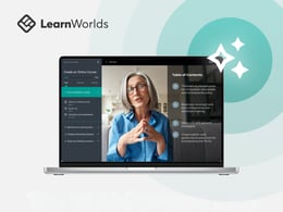 Promotional banner image featuring Learnworlds discounts