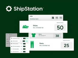 Promotional graphic illustrating discounts for Shipstation services