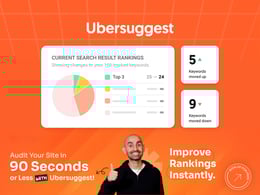 Promotional Graphic for Ubersuggest by Neil Patel