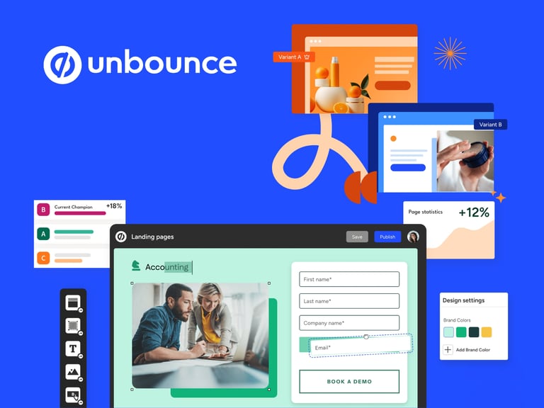 Unbounce Promotional Banner Showing Discounts