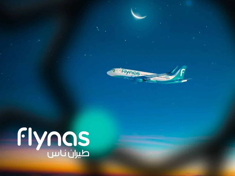 Promotional Banner Of Flynas Showing Discounted Flight Rates
