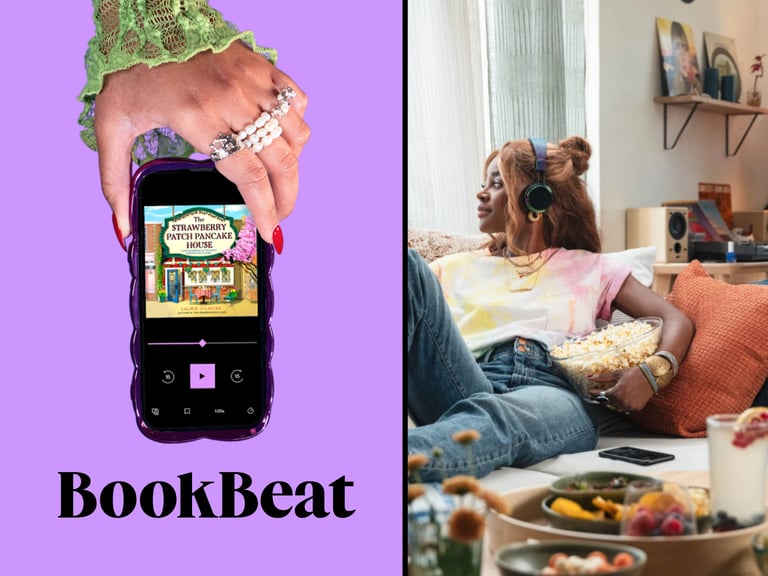 Promotional Image Displaying Bookbeat'S Latest Discounts