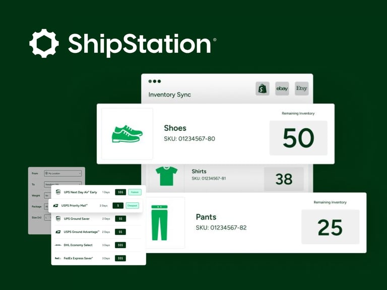 Promotional Graphic Illustrating Discounts For Shipstation Services