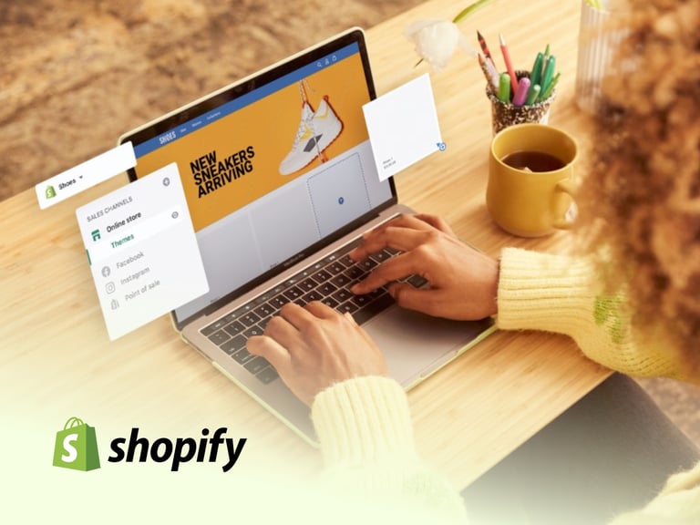 Shopify Logo With Promotional Discount Offer