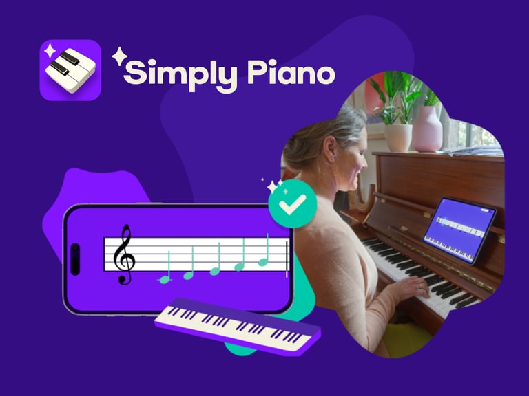 Promotional Image For Simply Piano App