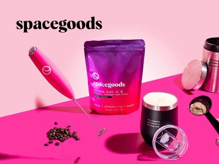 Promotional Banner Of Spacegoods Brand Offering Discounts