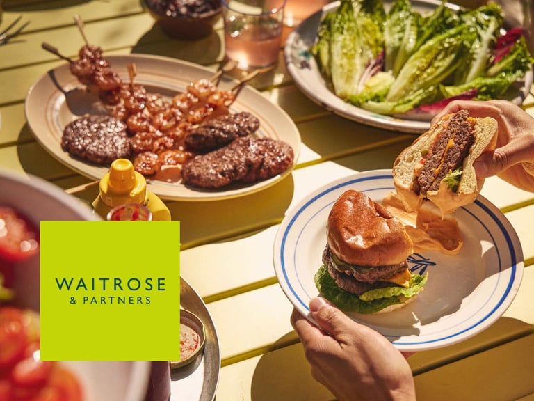 Waitrose Promotional Banner Featuring Discounted Items
