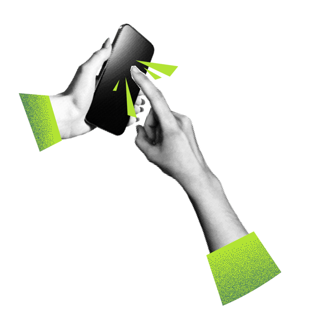 Man'S Hand Holding A Smartphone