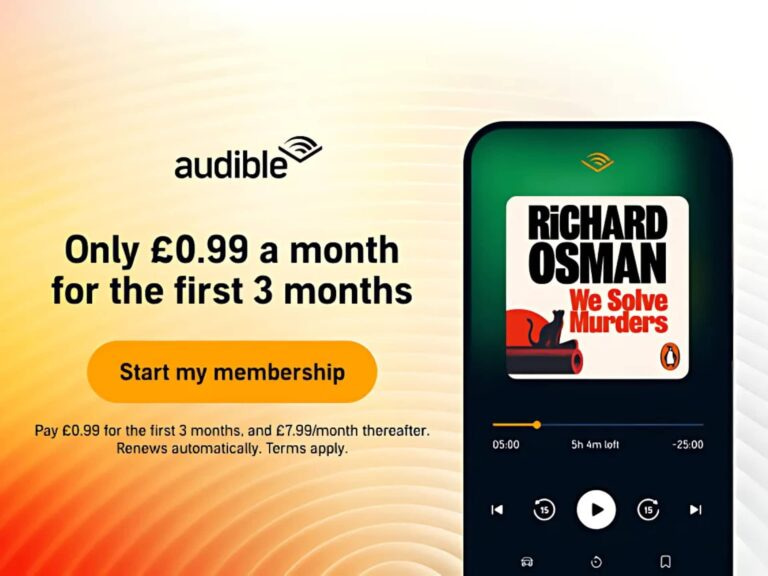 Audible Promotional Cover With Discount Offers