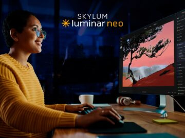 Promotional image showcasing Skylum Luminar Neo software discounts