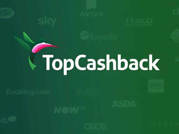 Promotional banner showcasing Topcashback discounts