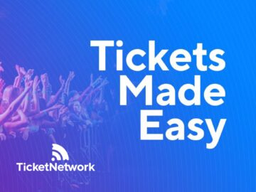 Promotional banner featuring Ticketnetwork discounts