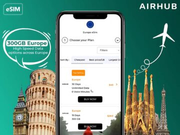 Promotional image for Airhub Esim discount offers