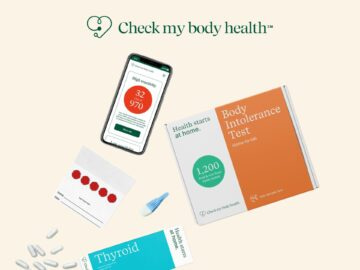 Promotional banner for Check My Body Health New discounts