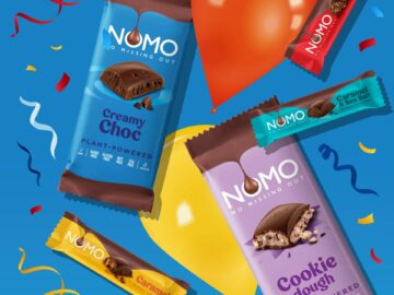 Promotional image of Nomo Vegan Chocolate bars