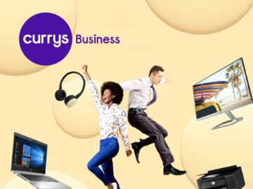 Promotional graphic for Currys Business discounts