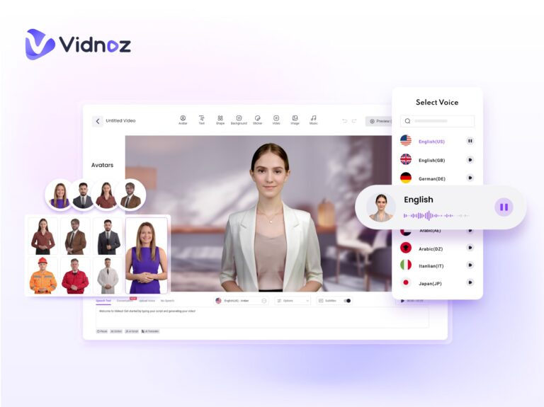 Promotional Banner Featuring Vidnoz Discounts And Offers