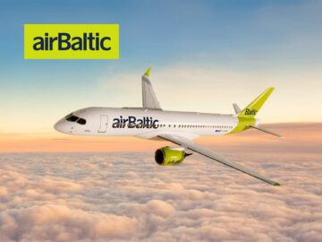 Airbaltic promotional cover featuring discounted flights