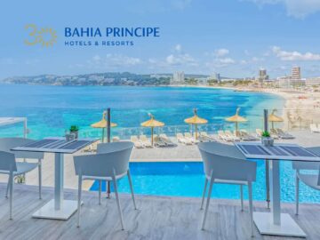 Promotional graphic for Bahia Principe Hotels Resorts