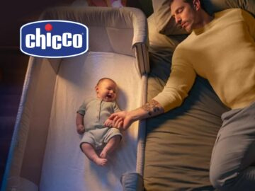 Chicco brand promotional image featuring discounts
