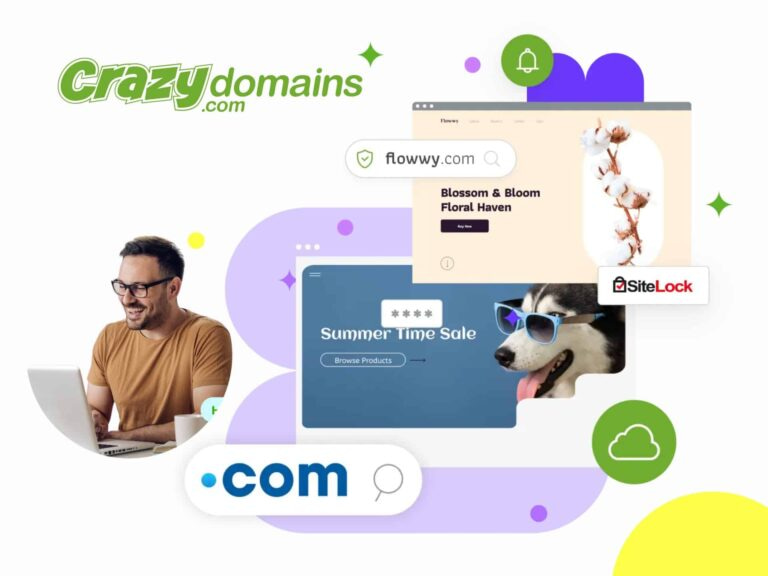 Promotional Banner For Crazy Domains Discounts