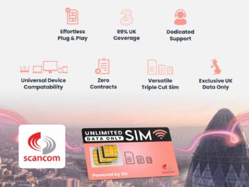 Promotional banner for Scancom discounts