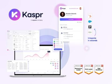 Promotional image for Kaspr displaying various discounts