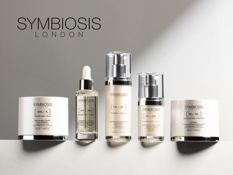 Symbiosis Skincare Promotional Cover Image Showcasing Discounted Products