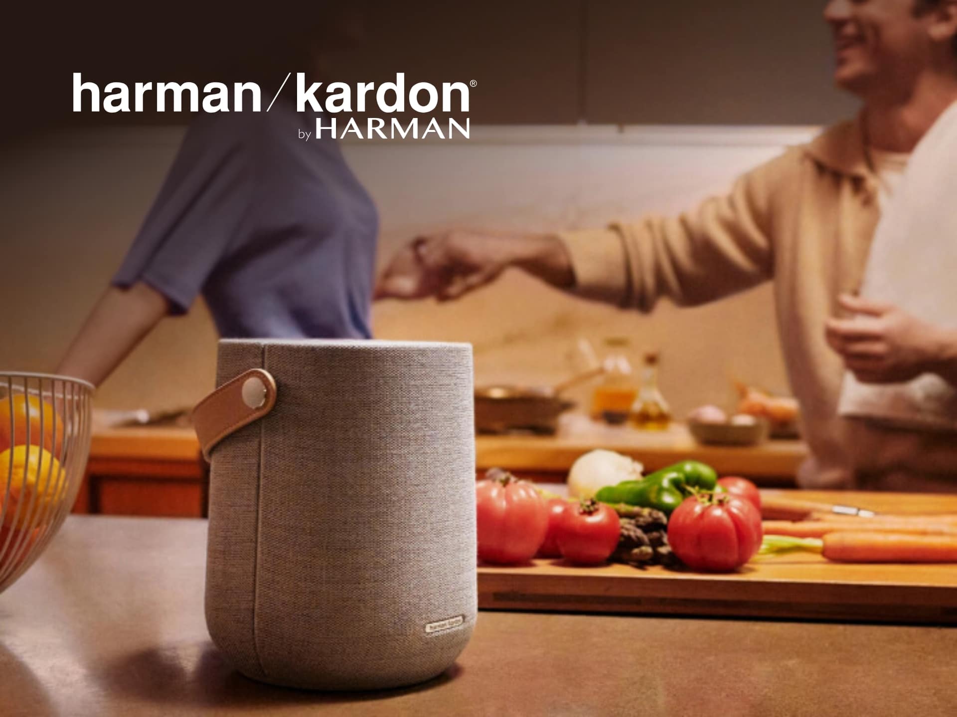 Harman Kardon Speaker With Promotional Banner