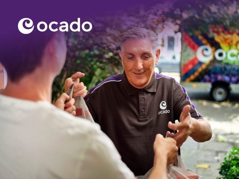 Promotional Banner For Ocado Online Grocery Discounts
