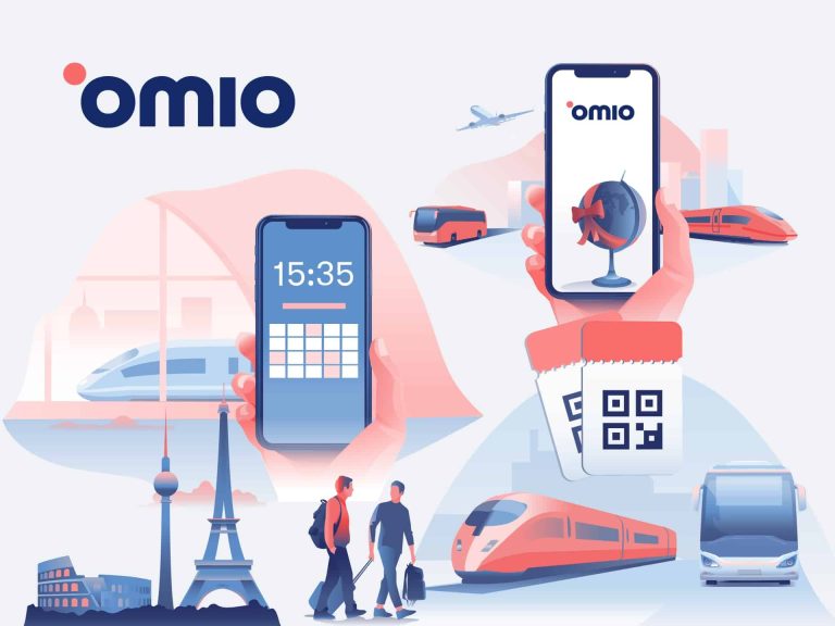 Omio New Brand Promotional Graphic