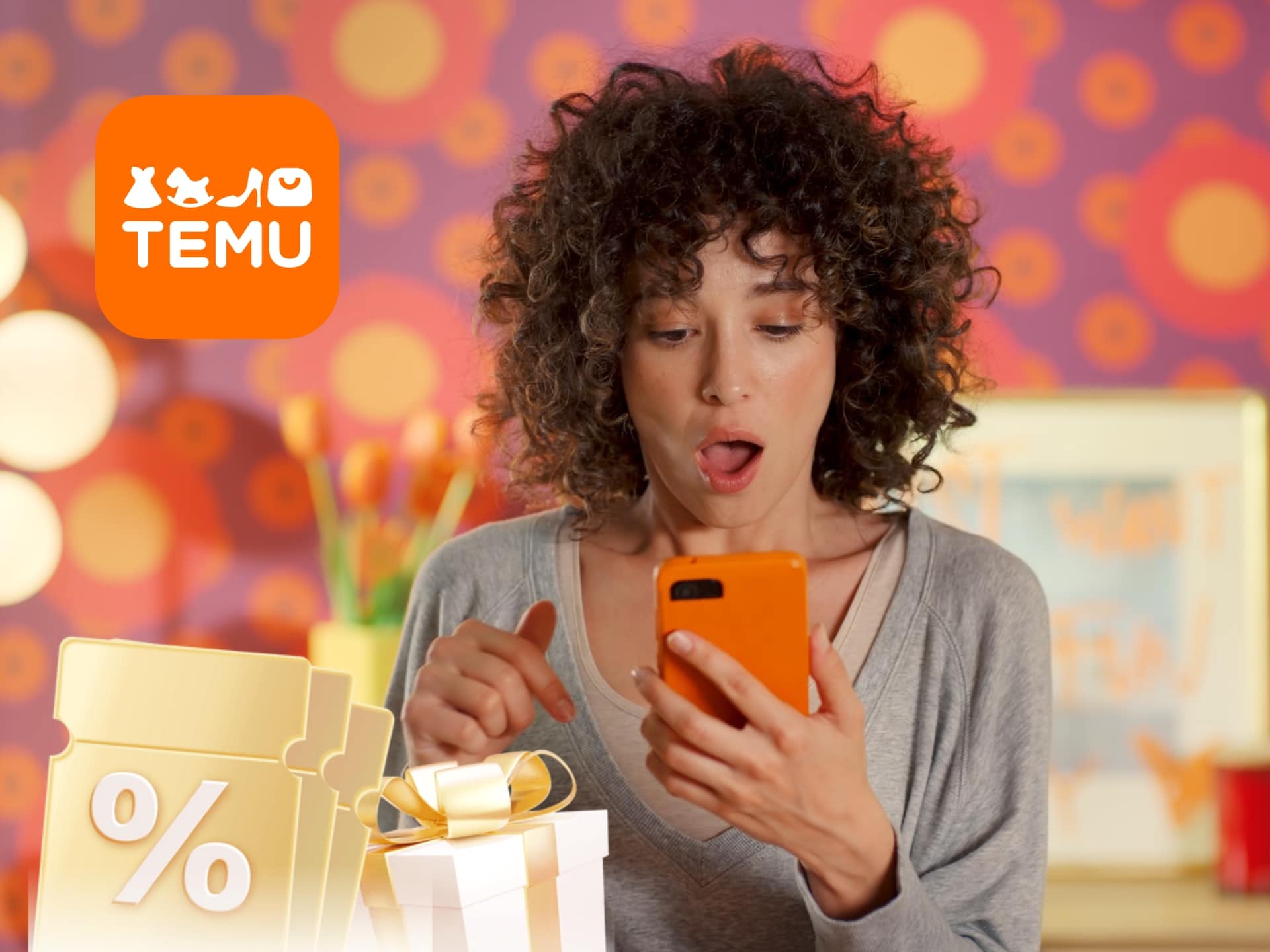 Promotional Graphic For Temu App Discount Code