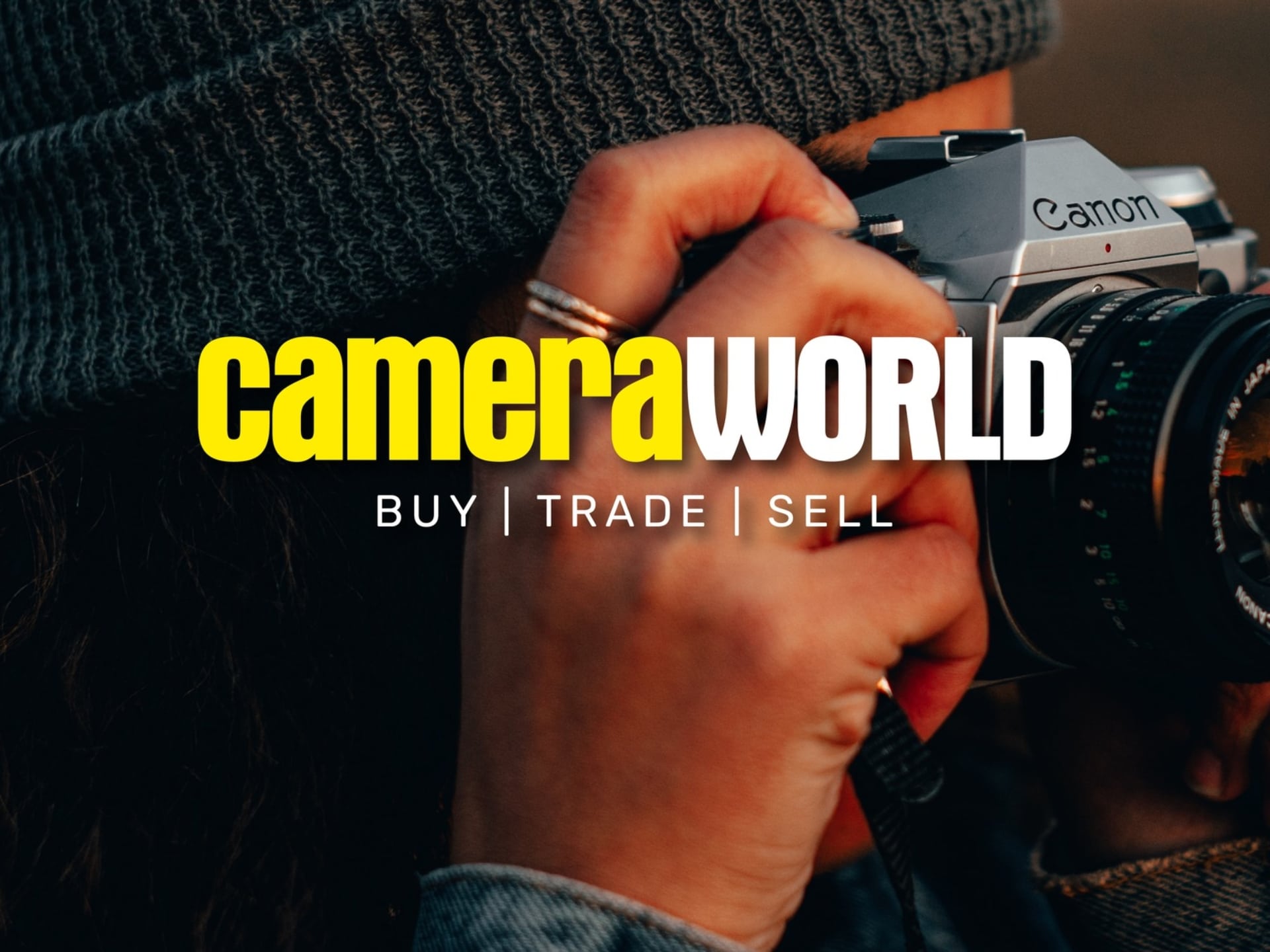 Promotional Banner Featuring Discounted Products At Camera World