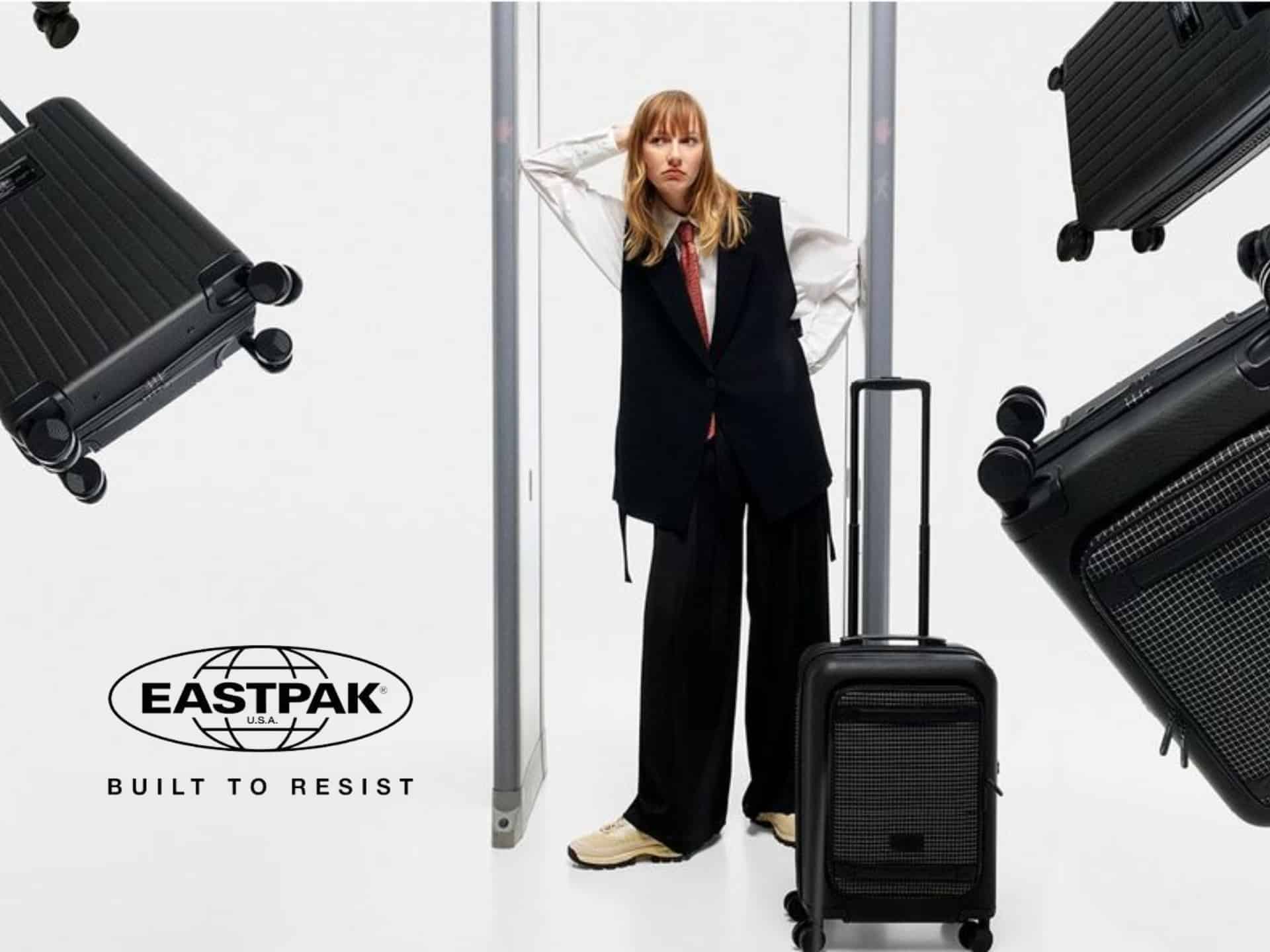 Promotional banner featuring Eastpak brand discounts and offers