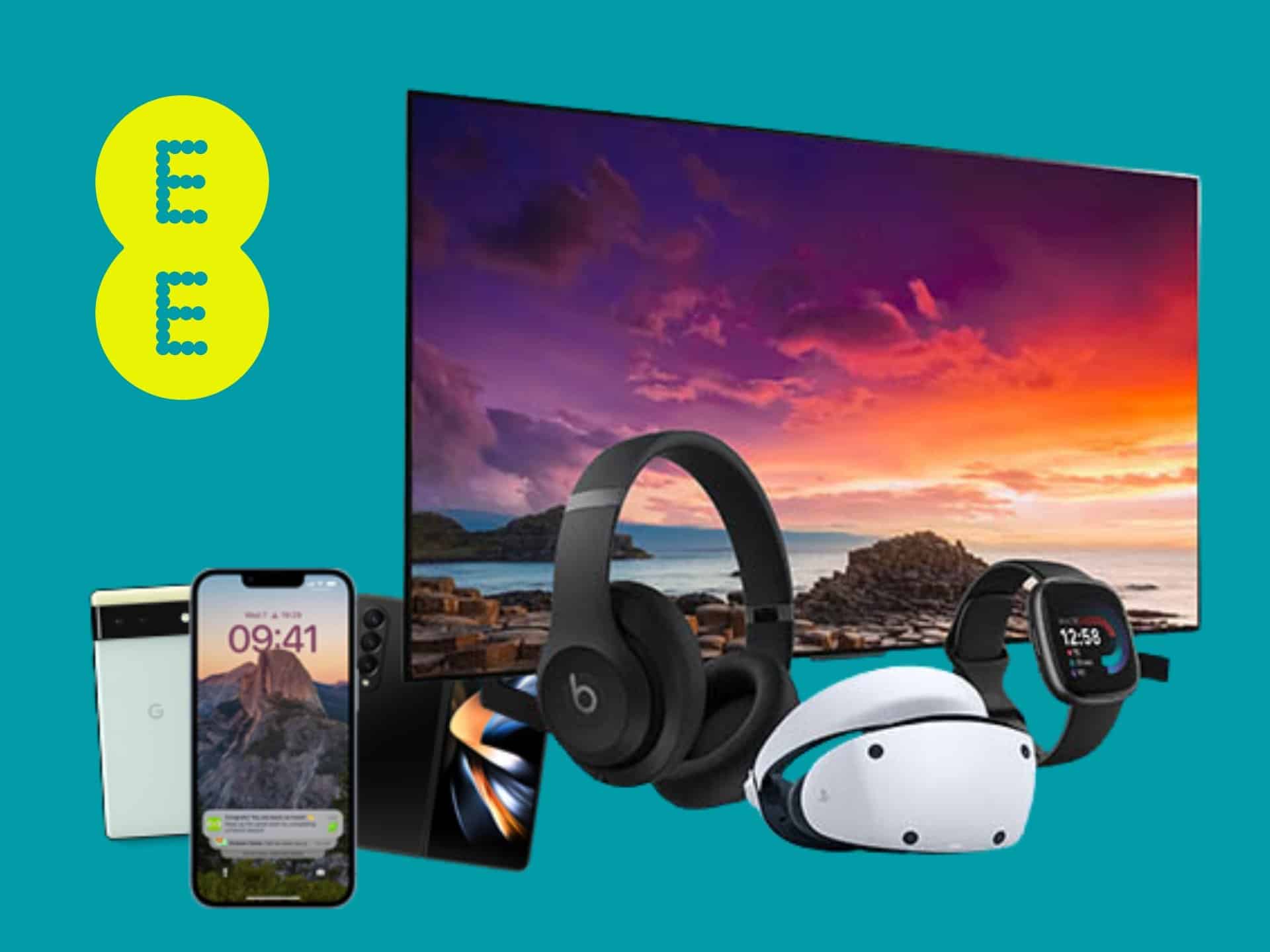 Promotional banner showing discounts at Ee Store Bt Shop