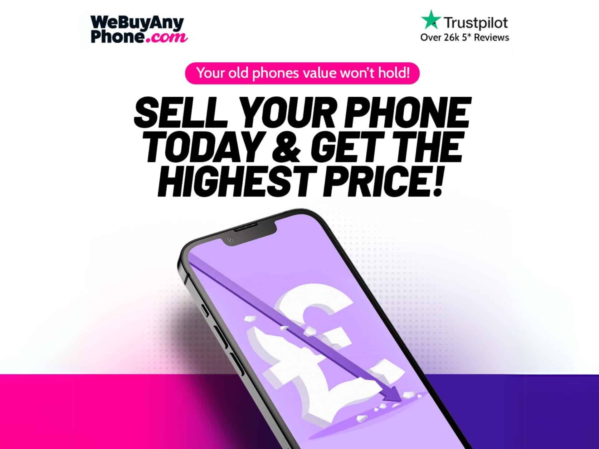 Promotional Banner Featuring Webuyanyphone Discounts
