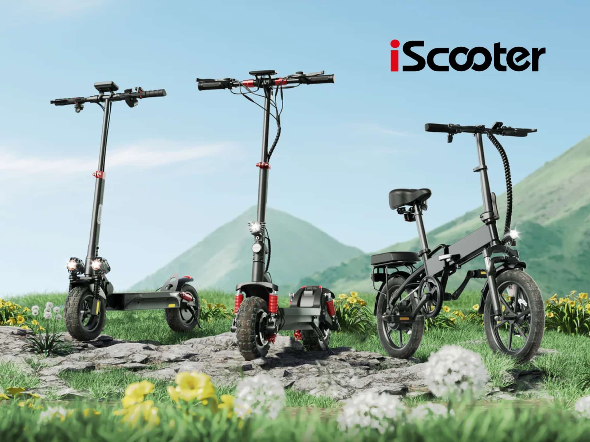 Promotional Iscooter Image Showcasing Discounts